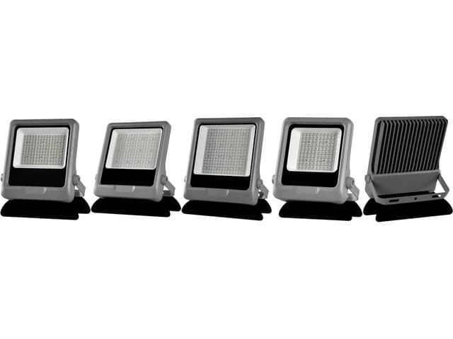 FLTO2 project flood lights in six wattages for large-area illumination