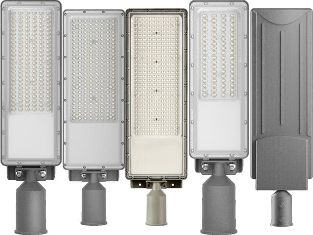 STW01 DOB street light in four wattages on white background