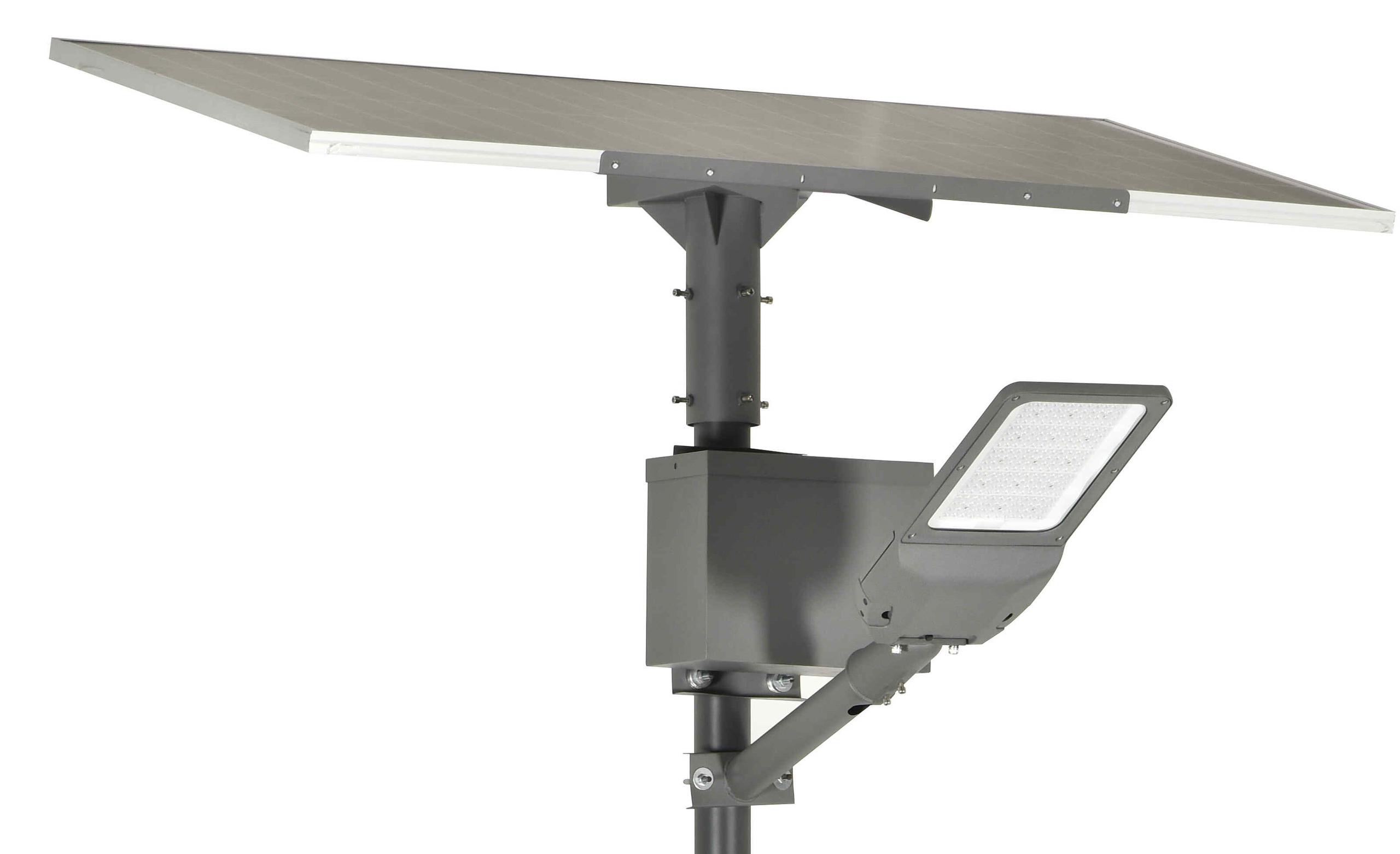 Solar Street Light with Integrated Solar Panel